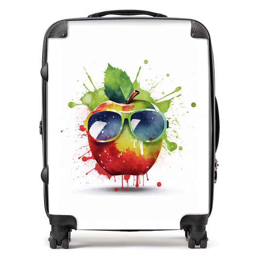 Apple In Glasses Splashart Suitcase