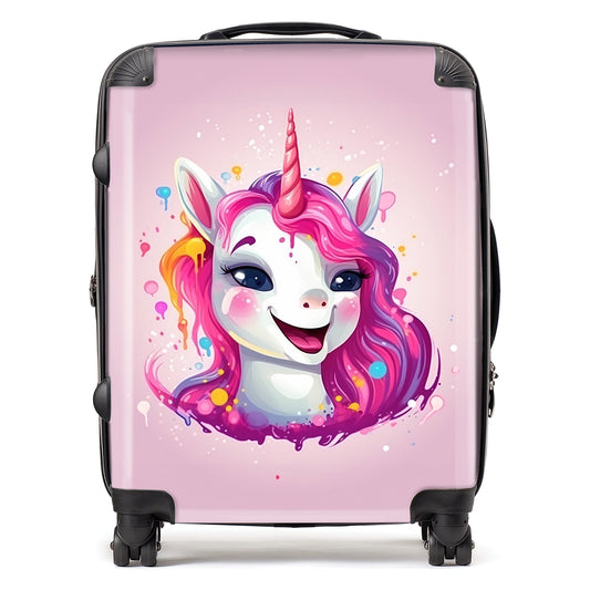 Happy Unicorn Splashart Suitcase