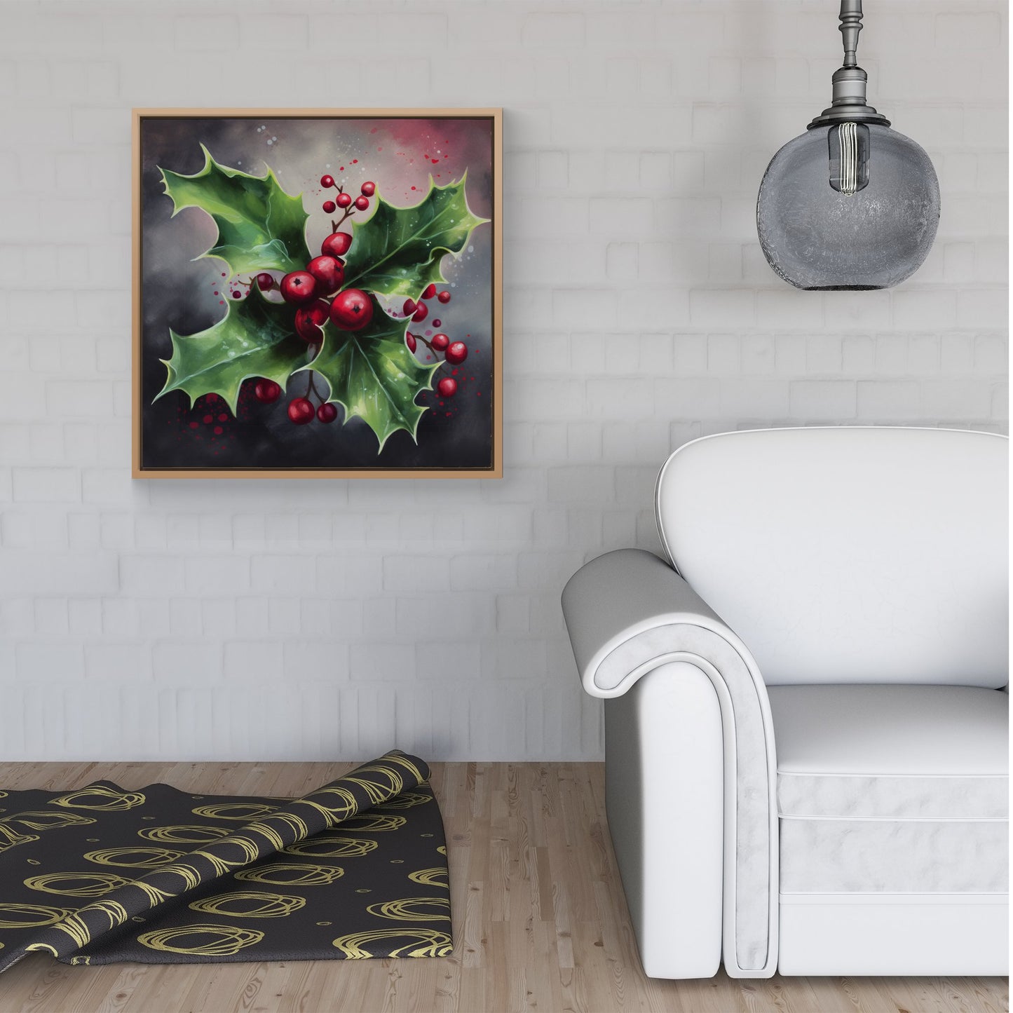 Splashart Holly Framed Canvas