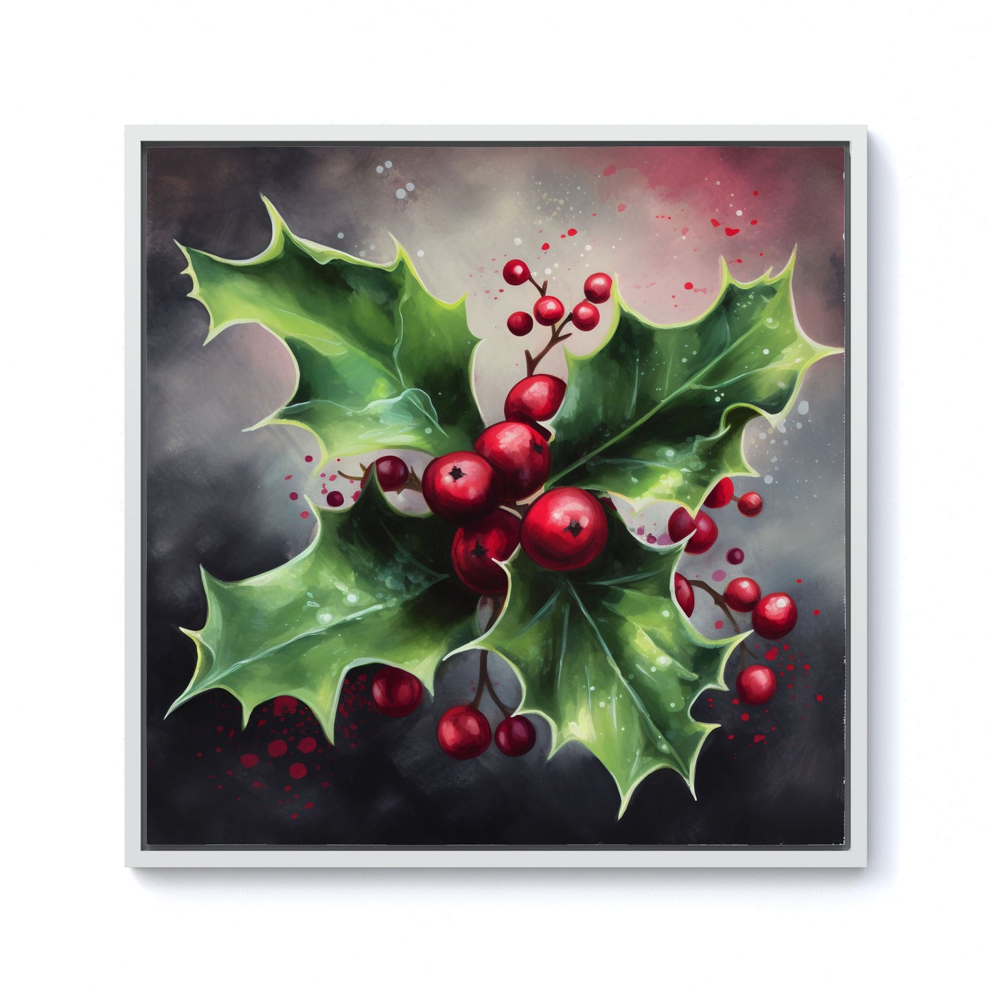 Splashart Holly Framed Canvas