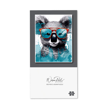 Splashart Koala In Glasses Jigsaw Puzzle