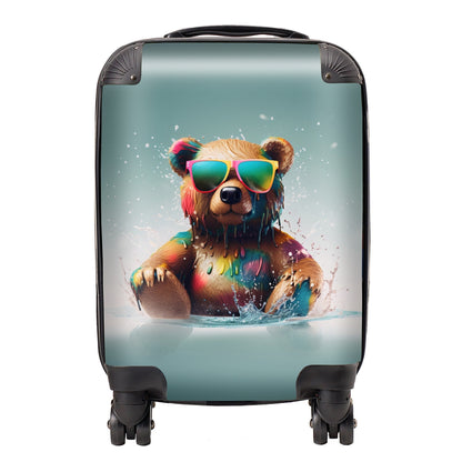 Splashart Bear In Glasses Suitcase