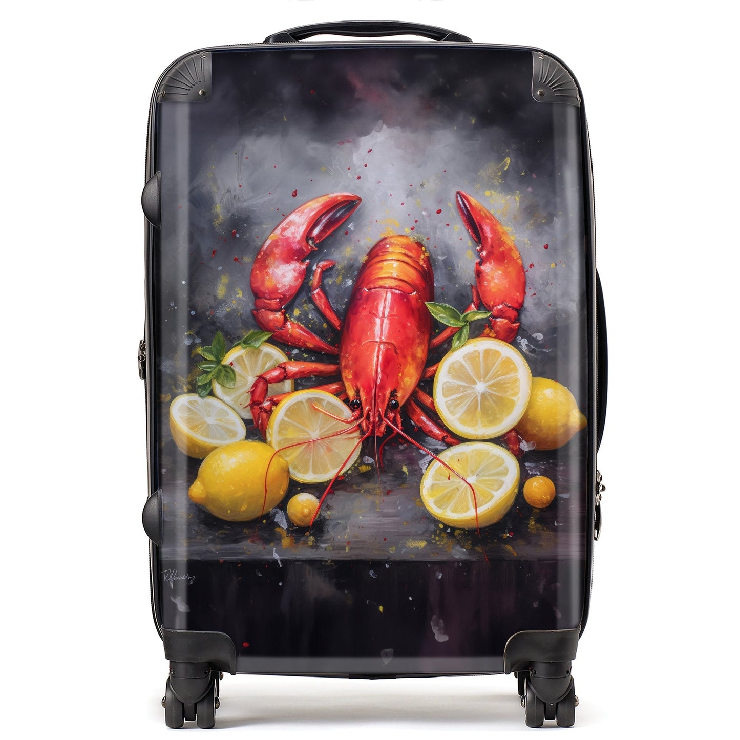 Lobster And Lemons Suitcase