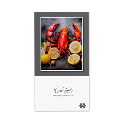 Lobster And Lemons Jigsaw Puzzle