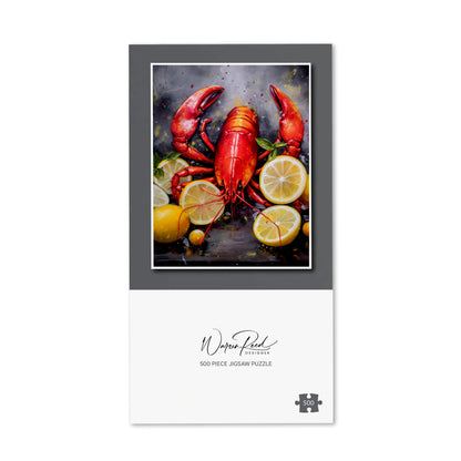 Lobster And Lemons Jigsaw Puzzle