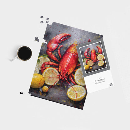 Lobster And Lemons Jigsaw Puzzle