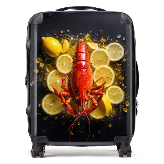 Lobster On Lemons Suitcase