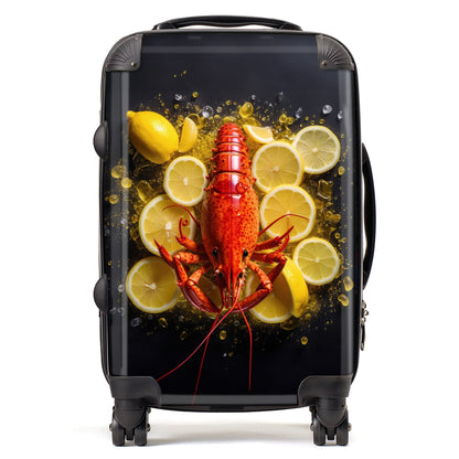 Lobster On Lemons Suitcase