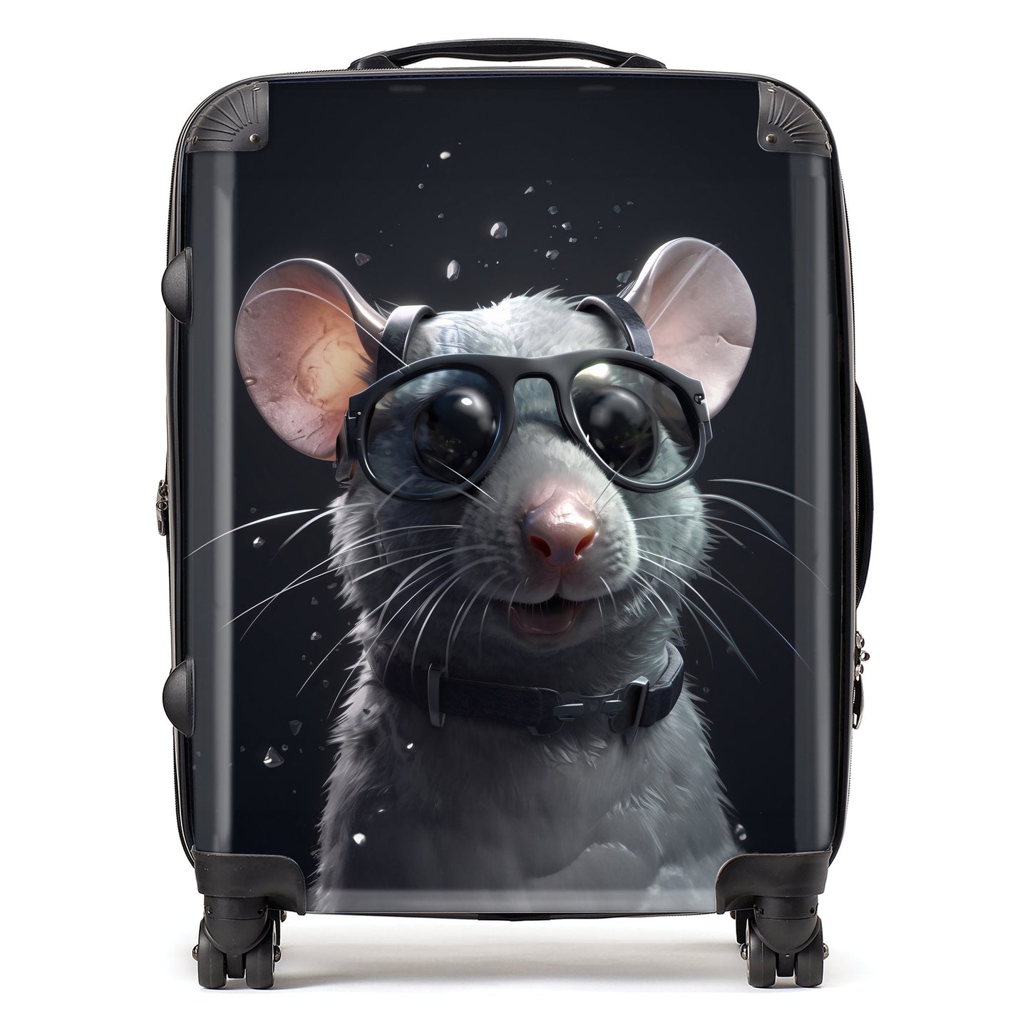 Splashart Rat In Glasses Suitcase