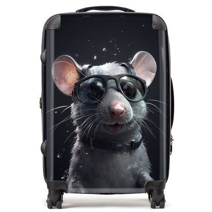 Splashart Rat In Glasses Suitcase