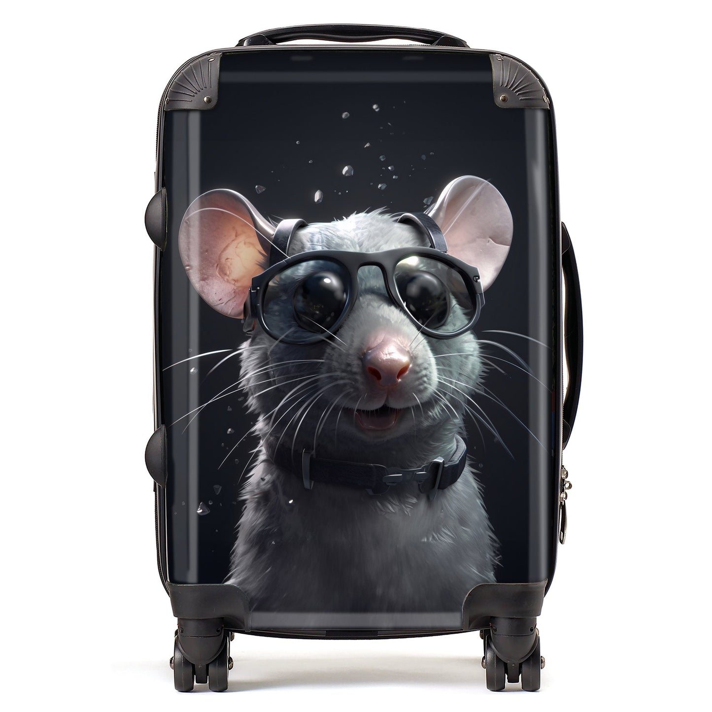 Splashart Rat In Glasses Suitcase