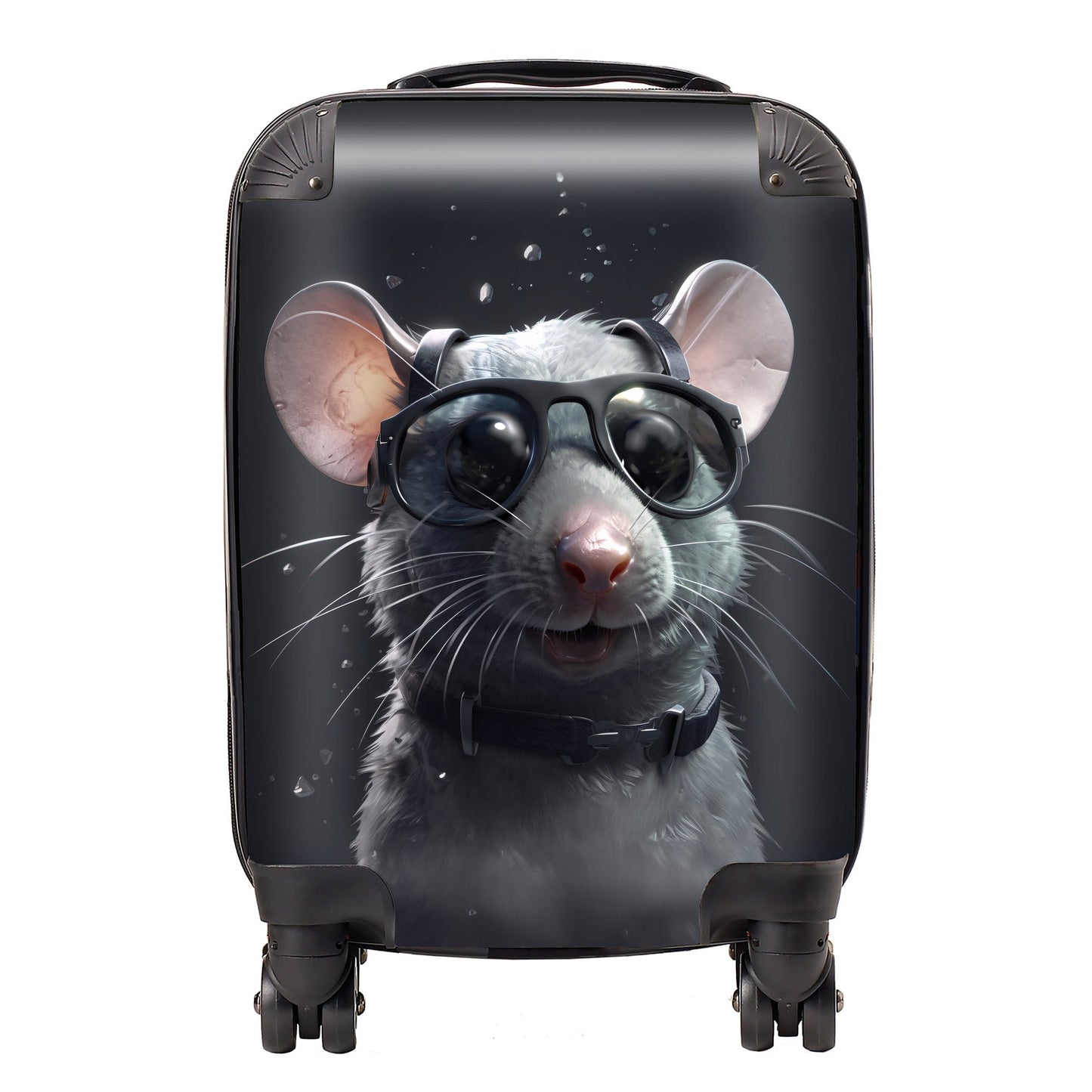 Splashart Rat In Glasses Suitcase