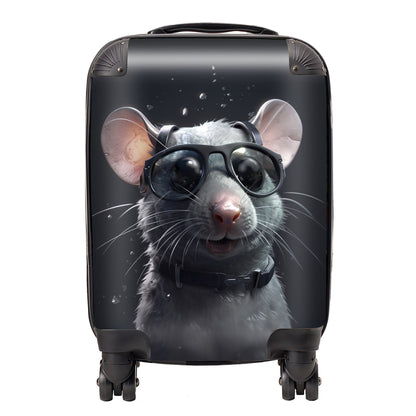 Splashart Rat In Glasses Suitcase