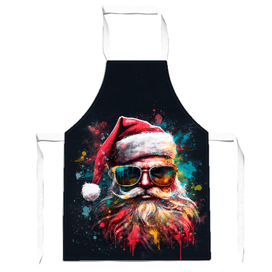 Splashart Santa Claus In Glasses Apron