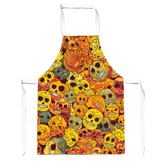 Autumnal Skulls Pattern Apron