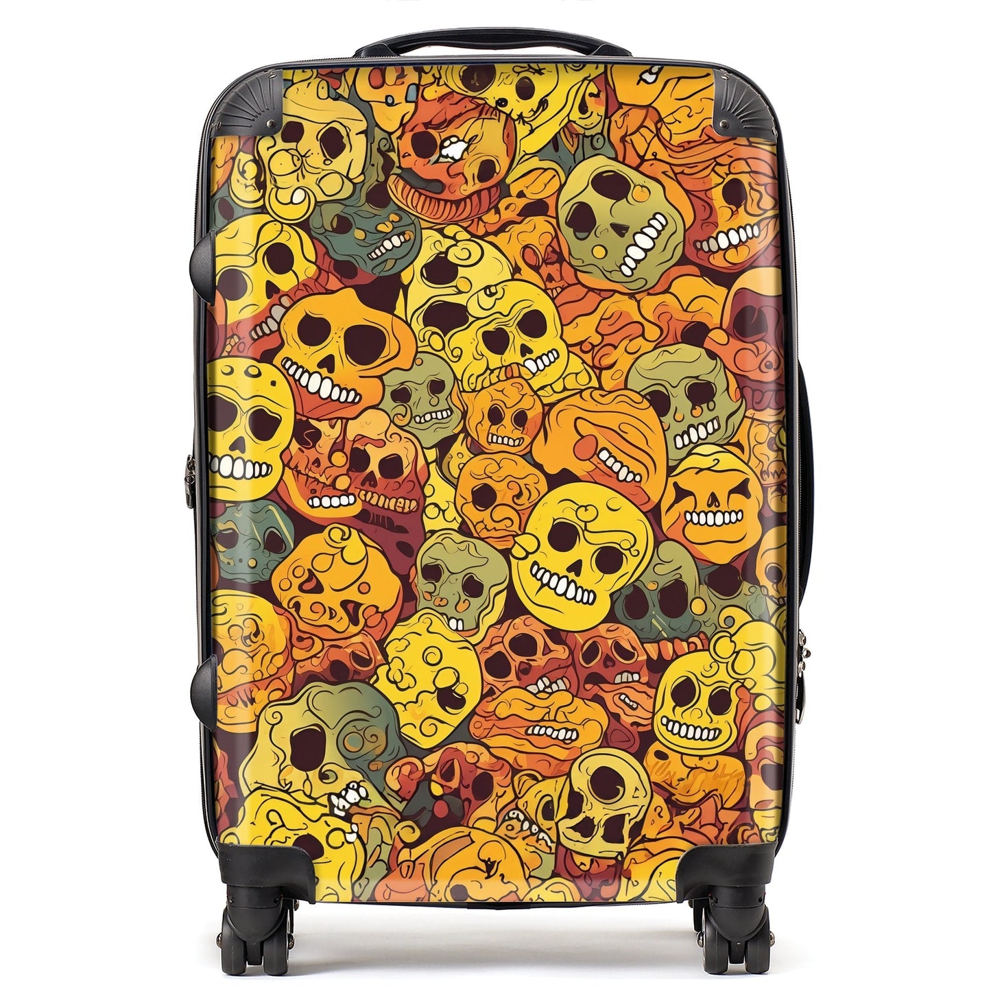 Autumnal Skulls Pattern Suitcase