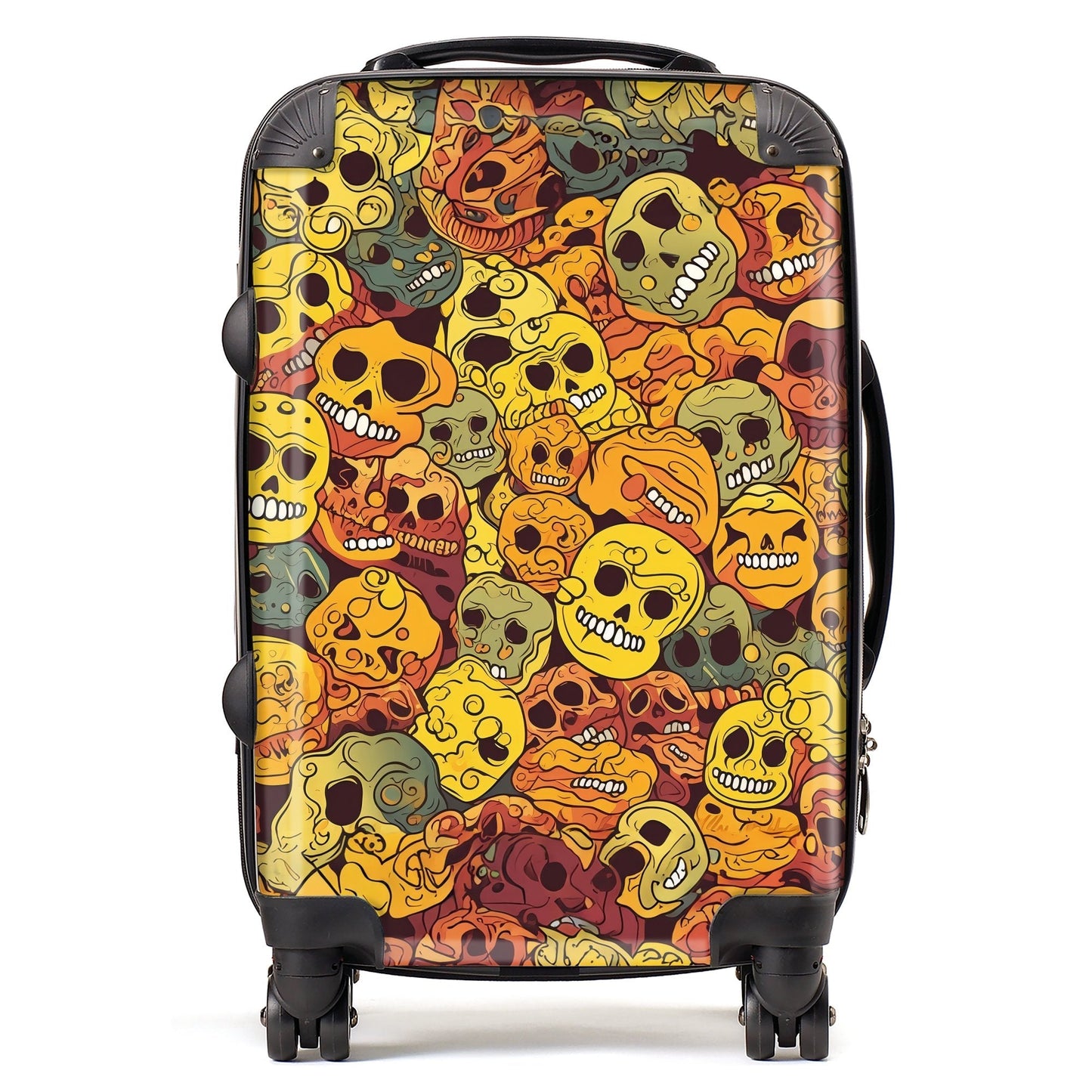 Autumnal Skulls Pattern Suitcase