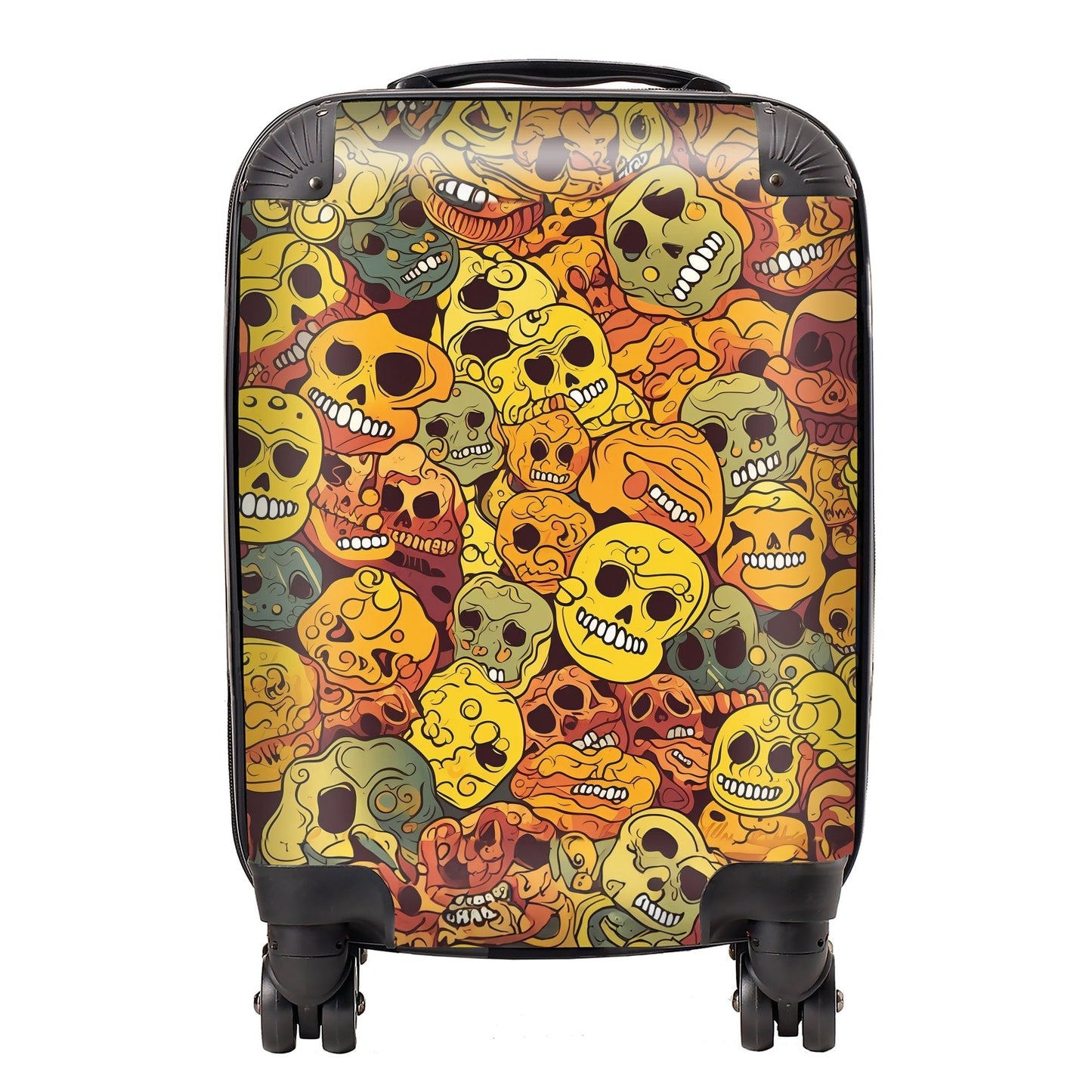 Autumnal Skulls Pattern Suitcase