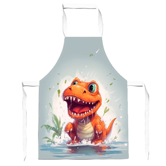 Dino Having A Splash Apron