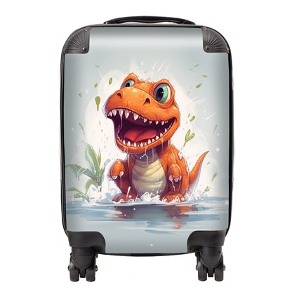 Dino Having A Splash Suitcase