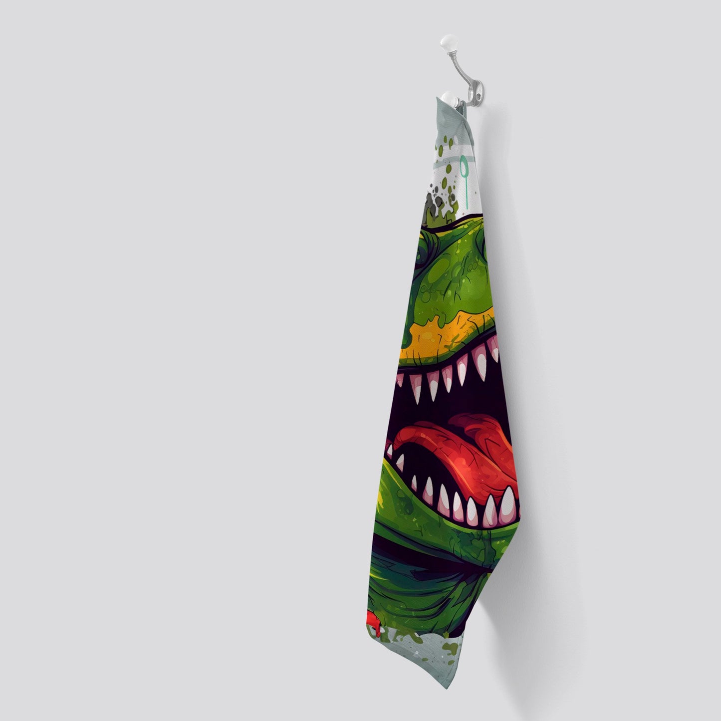 Laughing T-Rex Tea Towel