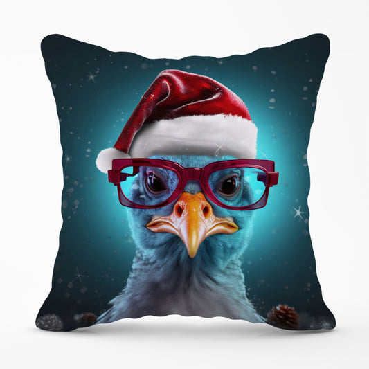 Turkey Wearing A Santa Hat Cushions