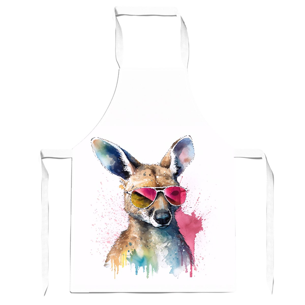 Wallaby In Pink Glasses Apron