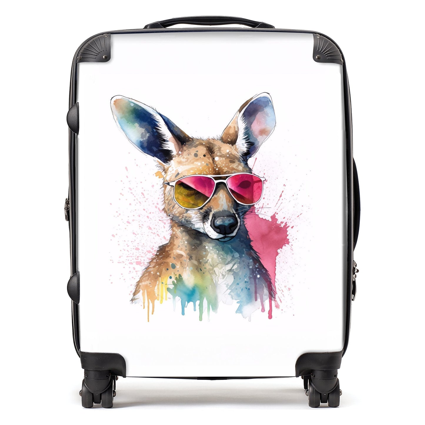 Wallaby In Pink Glasses Suitcase