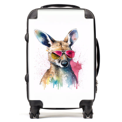 Wallaby In Pink Glasses Suitcase