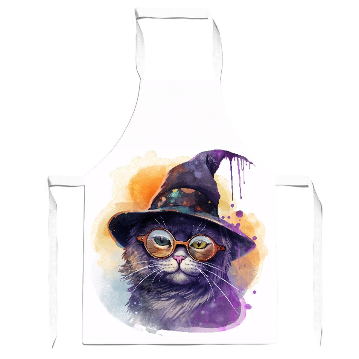 Splashart Cat In A Witches Hat Apron