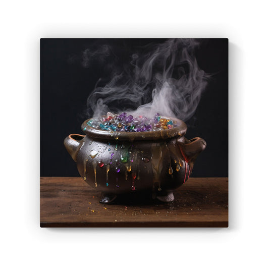 Contemporary Bubbling Cauldron Canvas