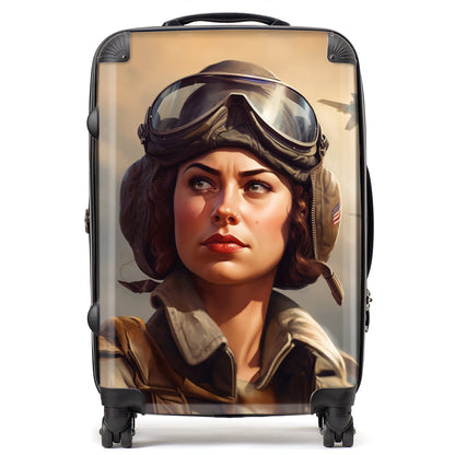 Female Pilot Suitcase