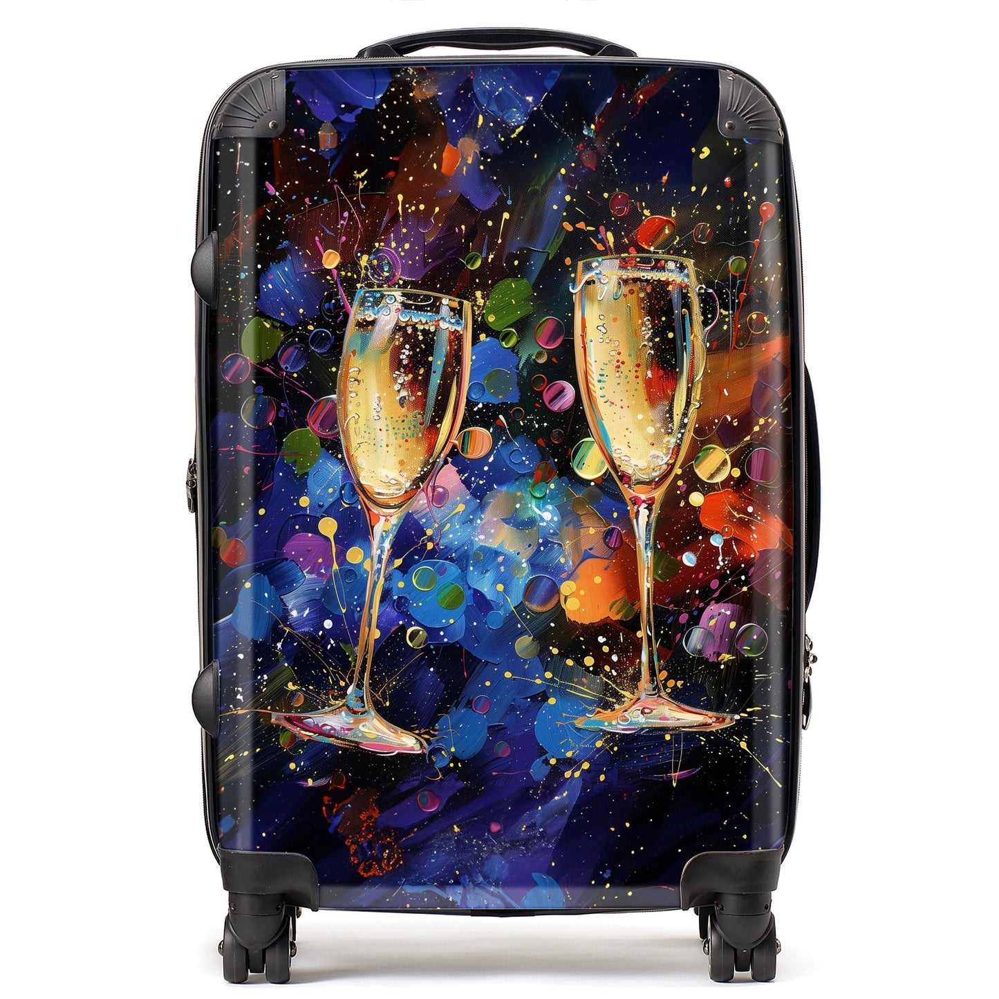 Splashart Champagne Flutes Suitcase