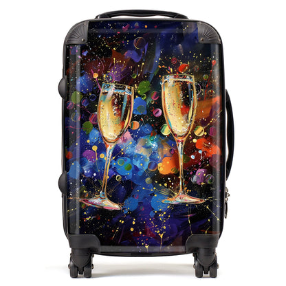 Splashart Champagne Flutes Suitcase