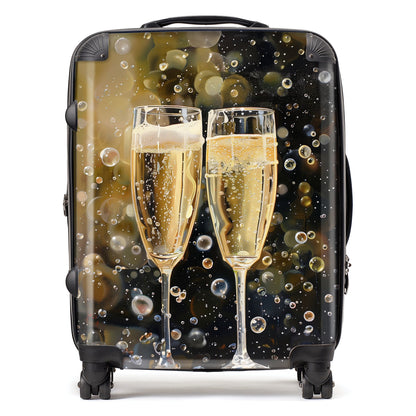 Splashart Bubbly Champagne Flues Suitcase