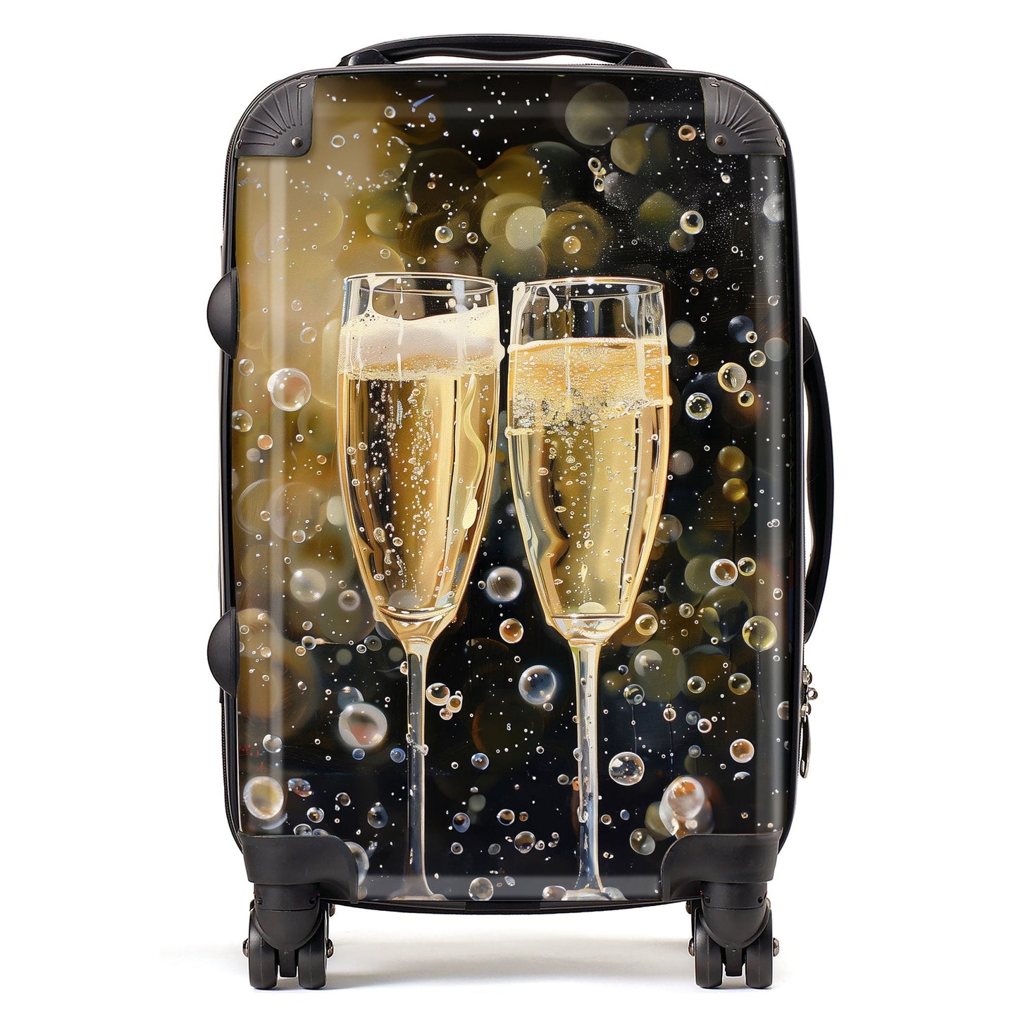 Splashart Bubbly Champagne Flues Suitcase