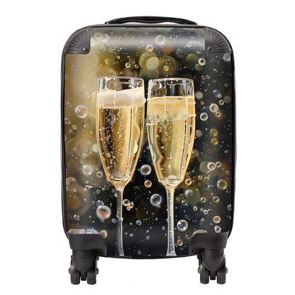 Splashart Bubbly Champagne Flues Suitcase