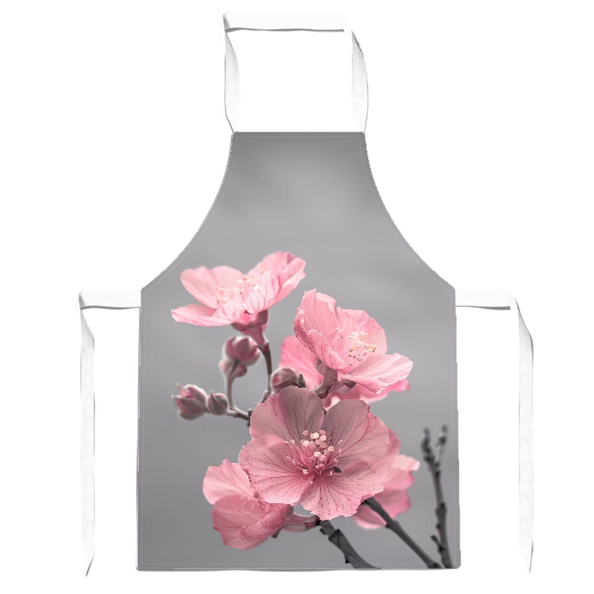 Delicate Pink Flowers Apron