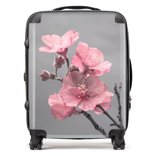 Delicate Pink Flowers Suitcase