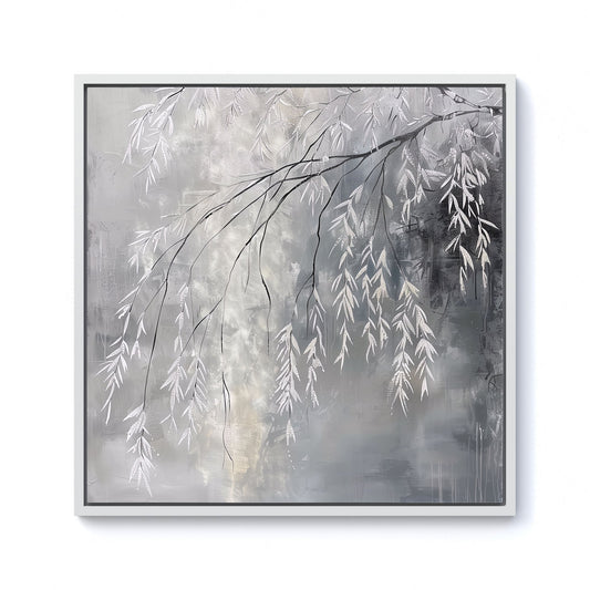 Wintery Tree Framed Canvas