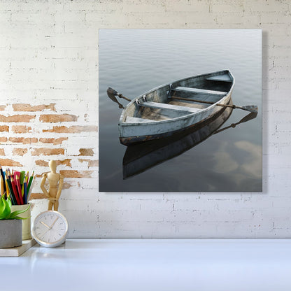 Boat On The Lake Canvas