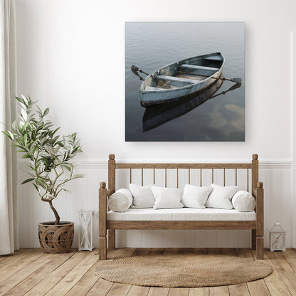 Boat On The Lake Canvas