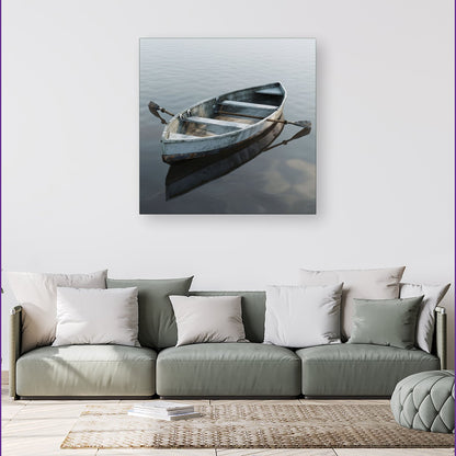 Boat On The Lake Canvas