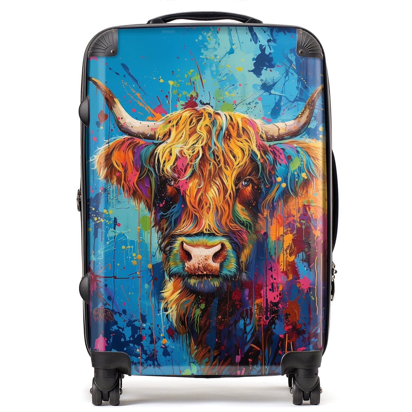 Splashart Highland Cow Suitcase