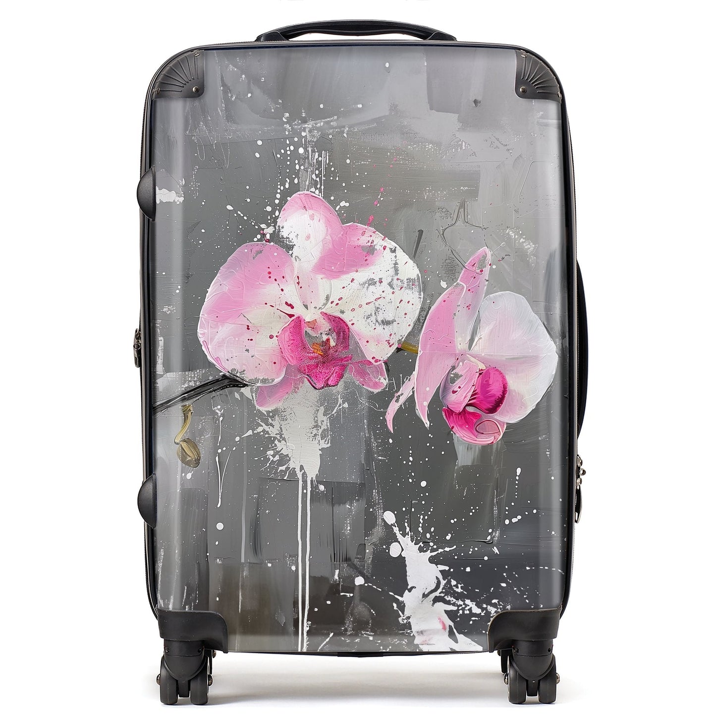 Pink Orchids Splashart Suitcase