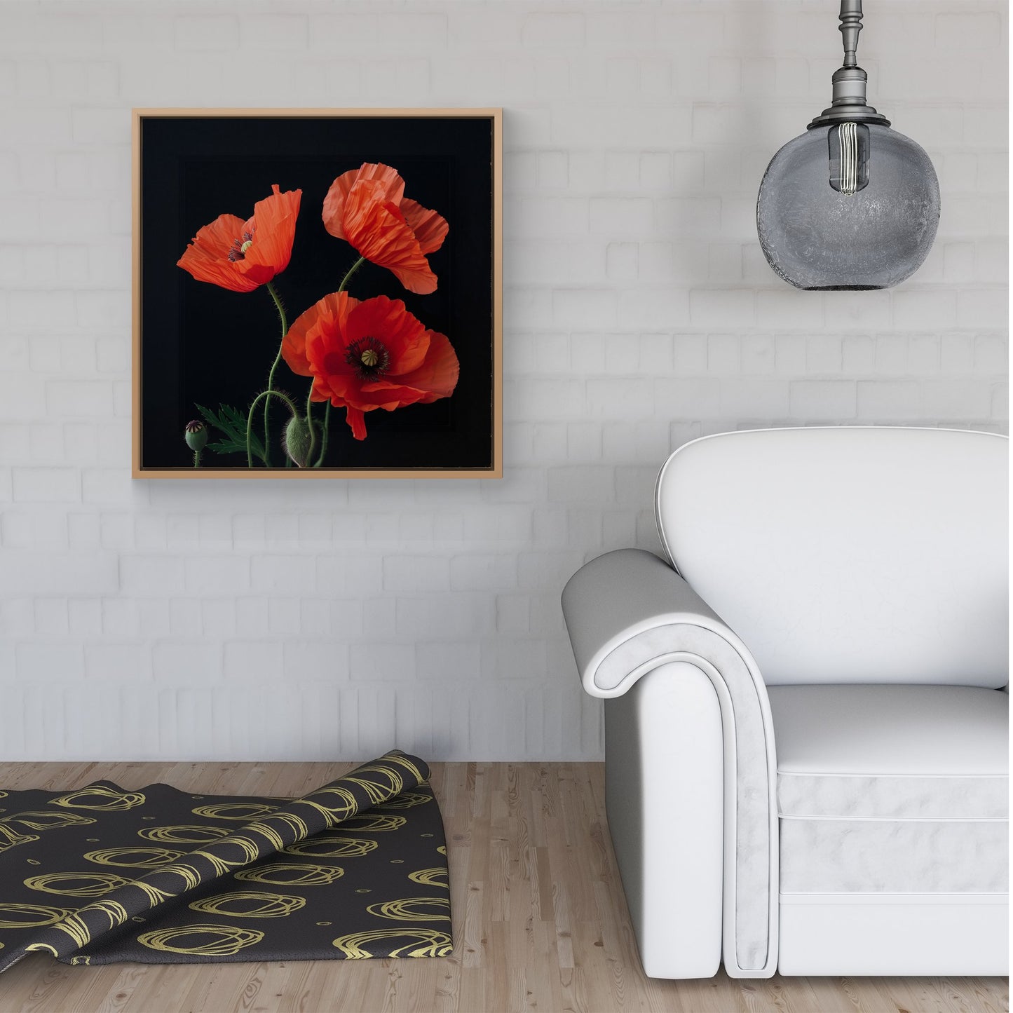 Poppies Framed Canvas