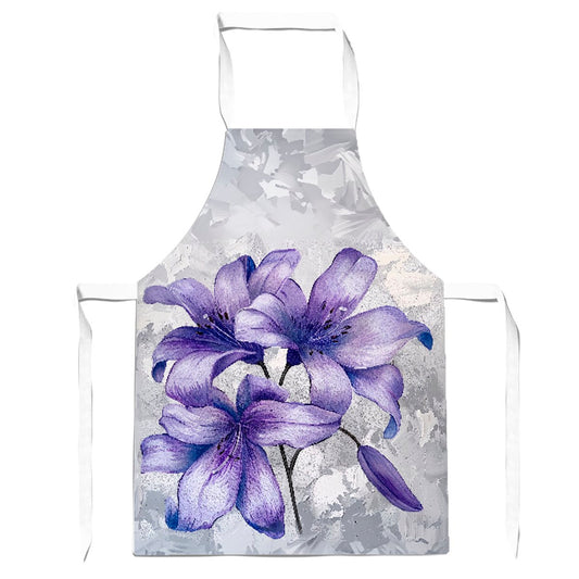 Purple Lilies Apron