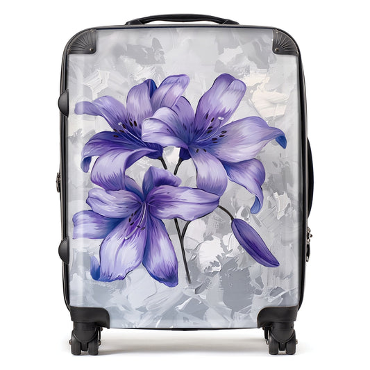 Purple Lilies Suitcase