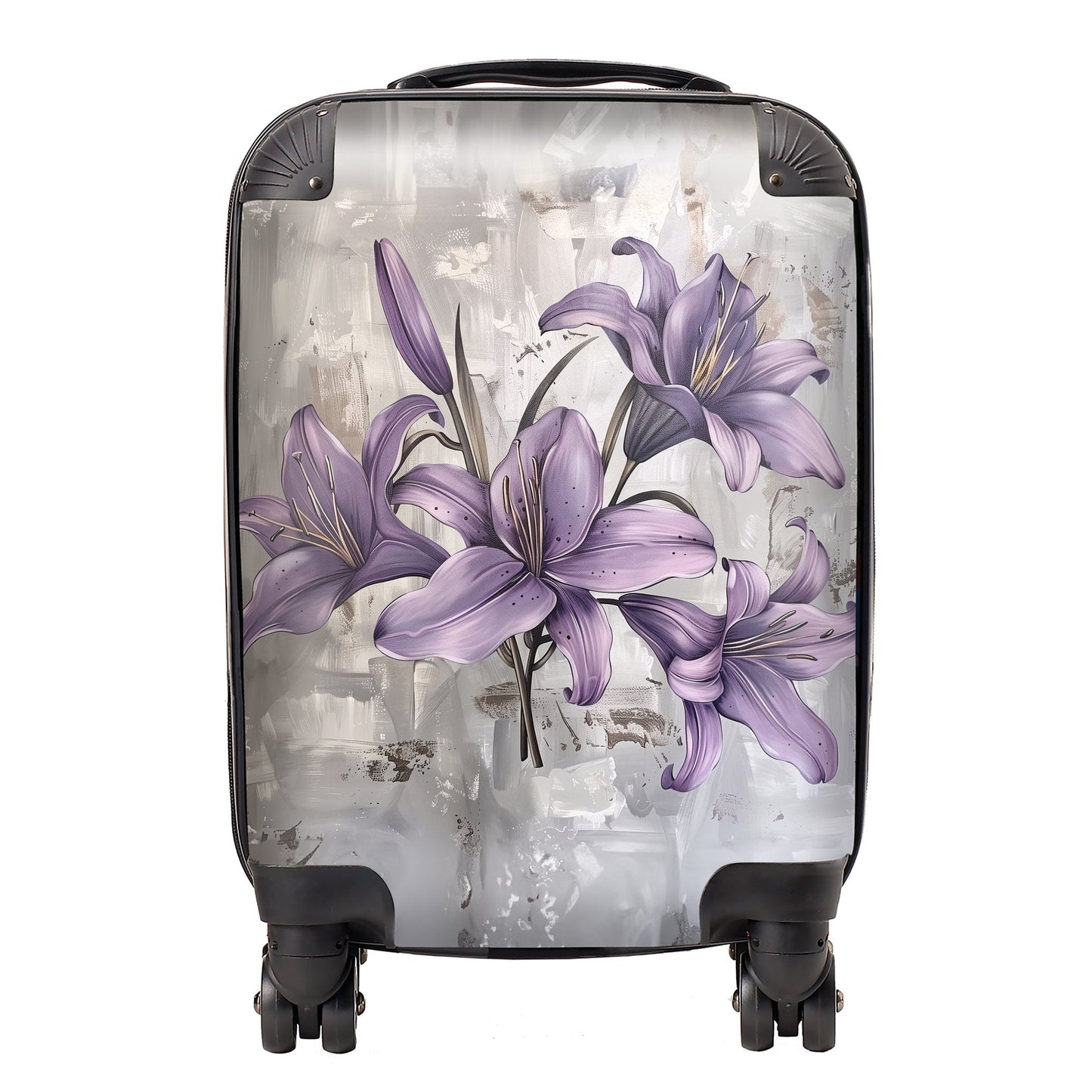 Purple Lilies In Bloom Suitcase