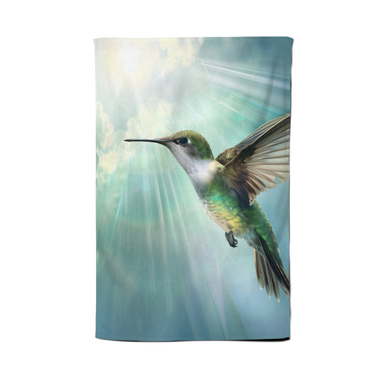 Hummingbird In A Beautiful Sky Tea Towel